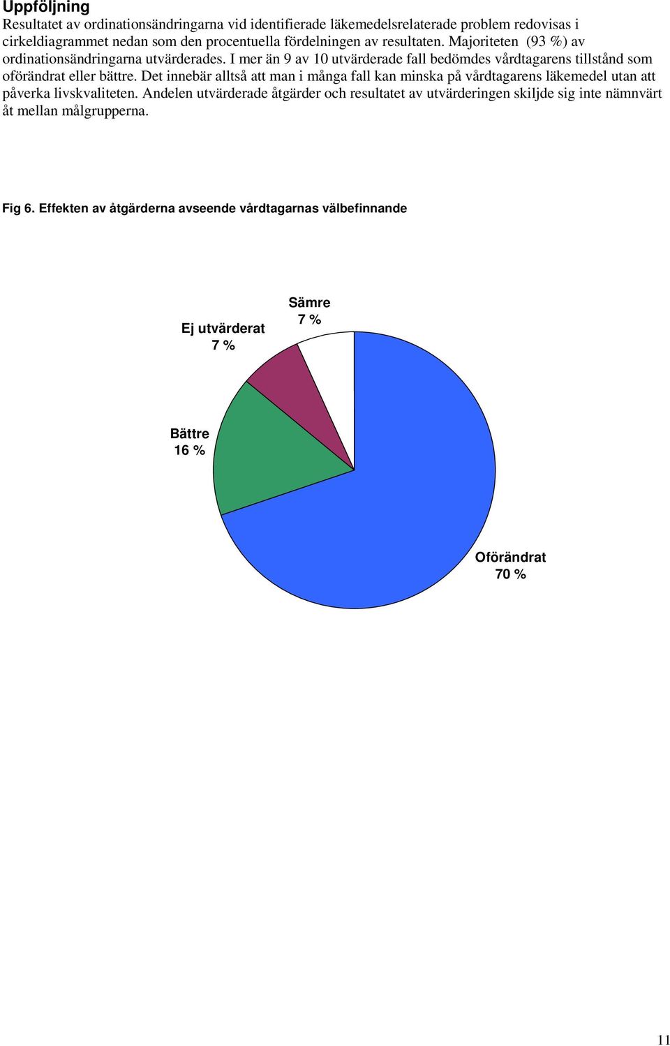 Det innebär alltså att man i många fall kan minska på vårdtagarens läkemedel utan att påverka livskvaliteten.