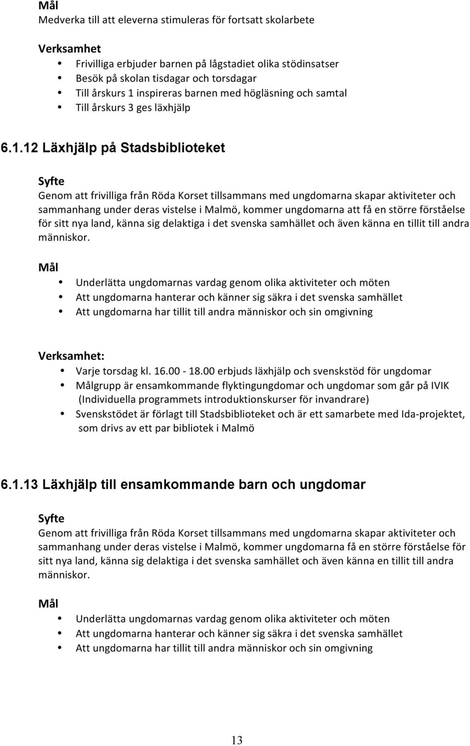 Verksamhetsplan Malmö Storstadskrets - PDF Gratis nedladdning