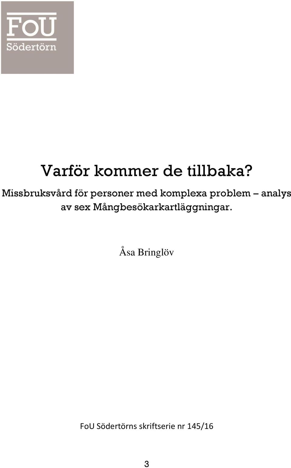problem analys av sex