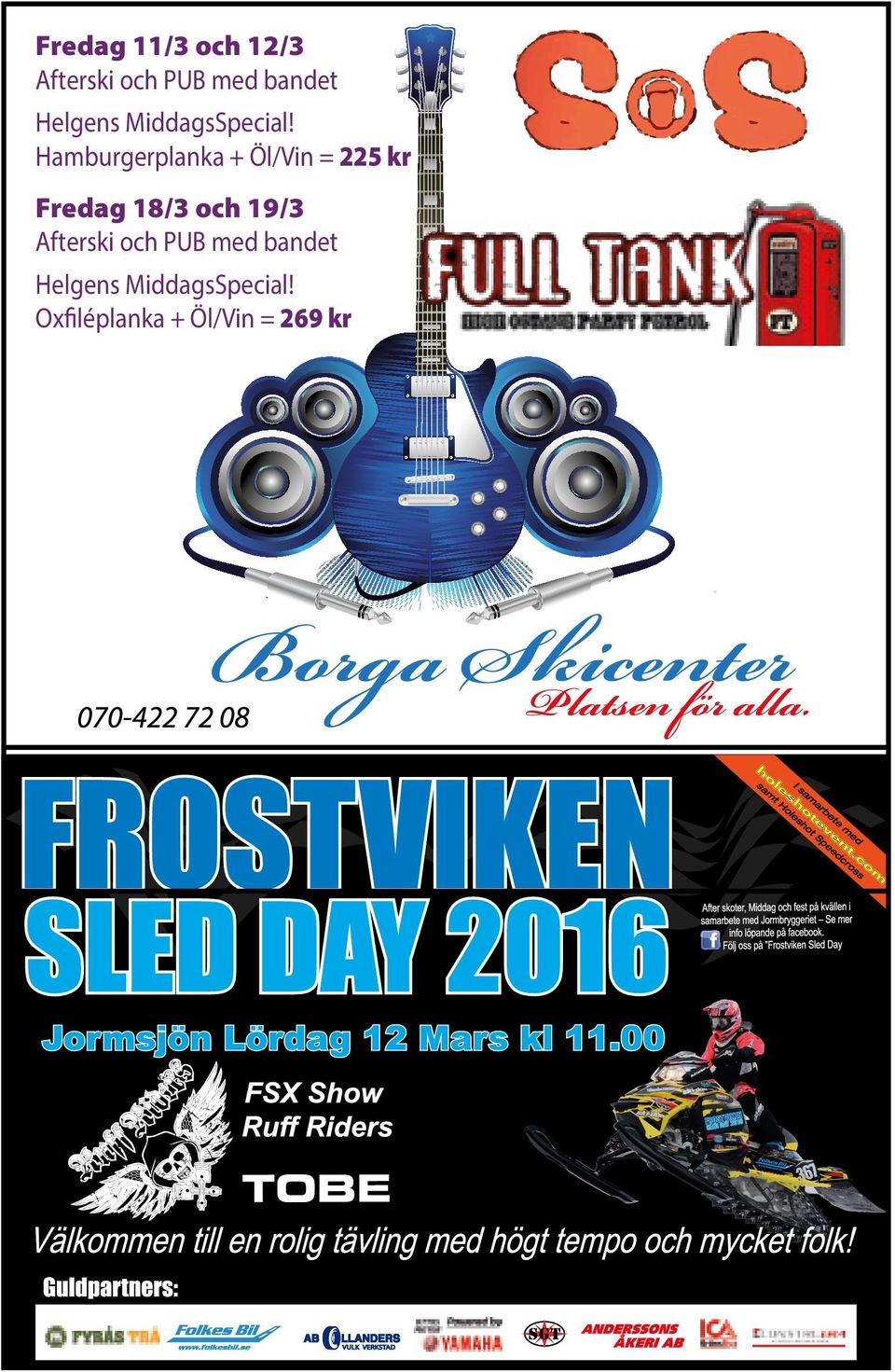 Hamburgerplanka + Öl/Vin = 225 kr Fredag 18/3 och