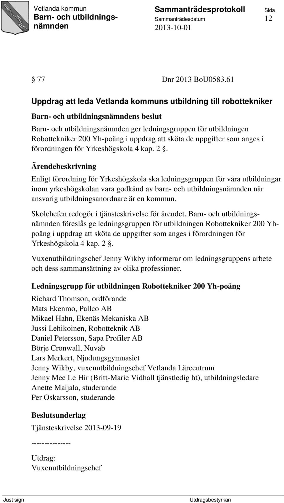 för Yrkeshögskola 4 kap. 2.