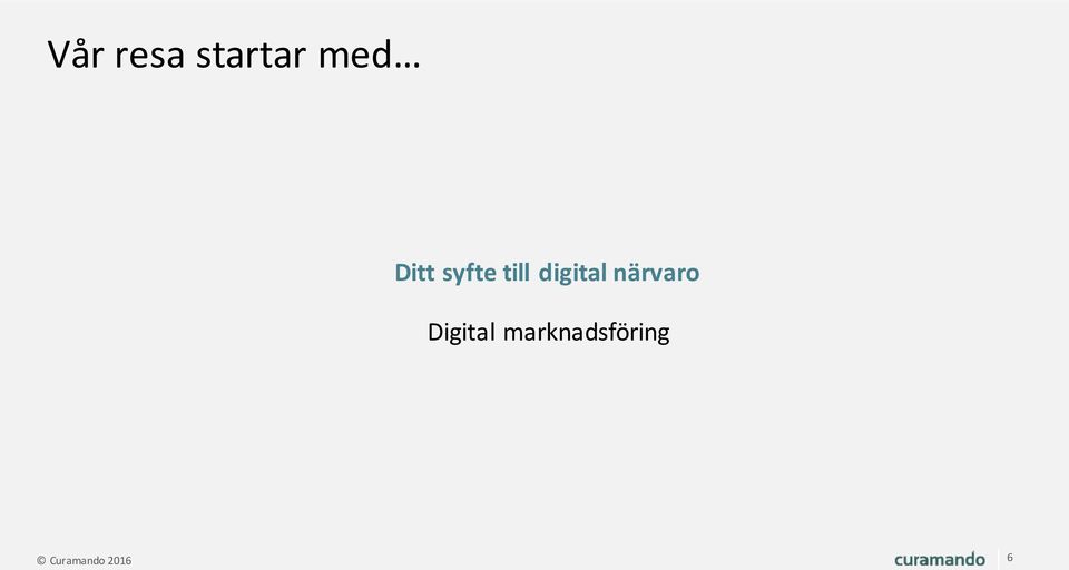 digital närvaro