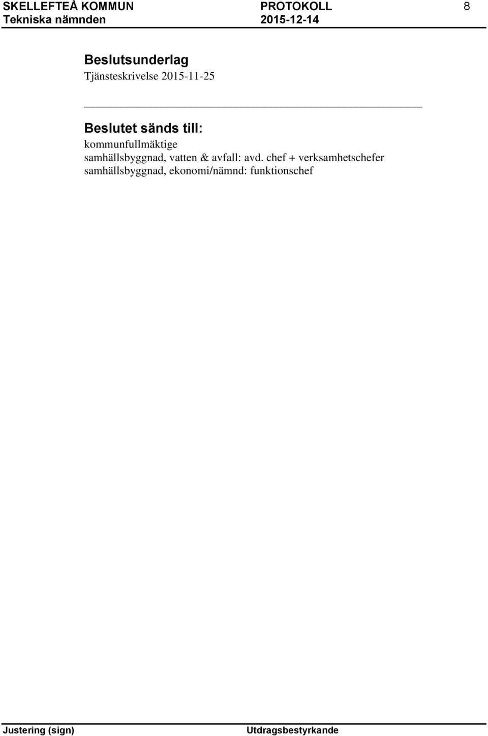 kommunfullmäktige samhällsbyggnad, vatten & avfall: