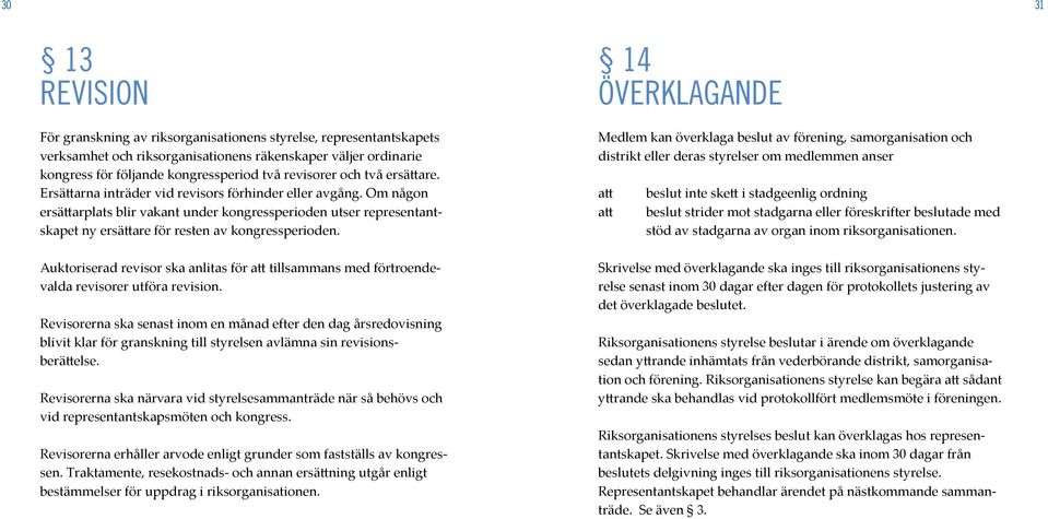 Om någon ersättarplats blir vakant under kongressperioden utser representantskapet ny ersättare för resten av kongressperioden.