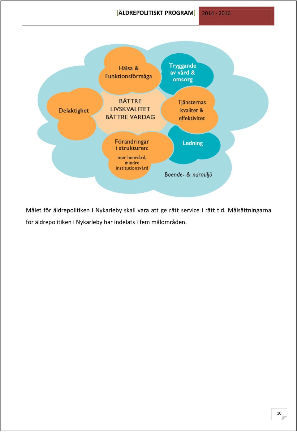 tid. Målsättningarna för äldrepolitiken