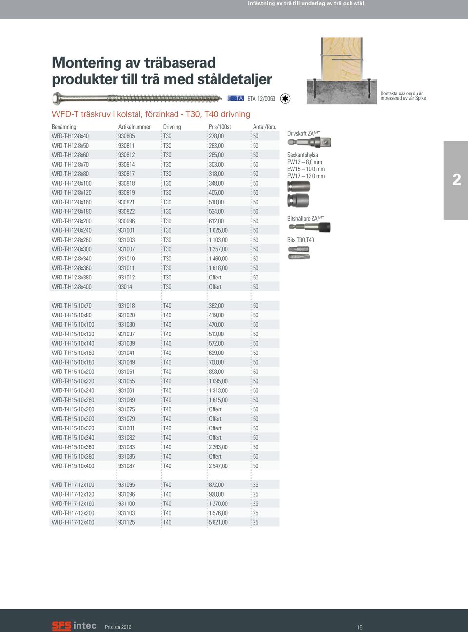 WFDTH128x40 930805 T30 278,00 50 WFDTH128x50 930811 T30 283,00 50 WFDTH128x60 930812 T30 285,00 50 WFDTH128x70 930814 T30 303,00 50 WFDTH128x80 930817 T30 318,00 50 WFDTH128x100 930818 T30 348,00 50