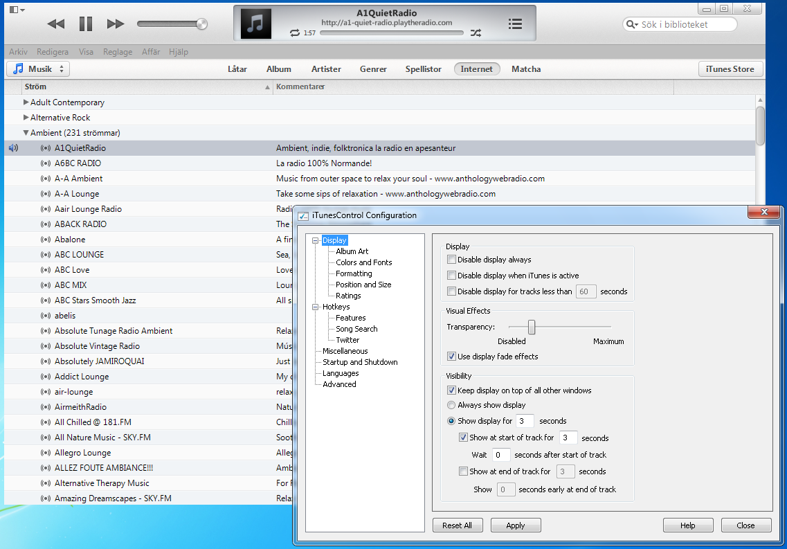 com). På en Mac är det bara att gå ned till aktivitetslisten och högerklicka i Itunes-ikonen för att kunna styra programmet.