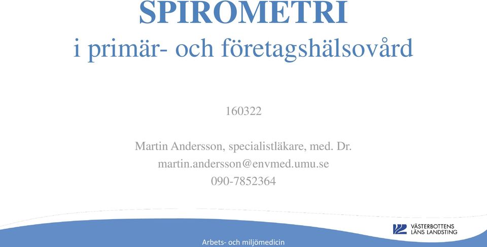 Andersson, specialistläkare, med.
