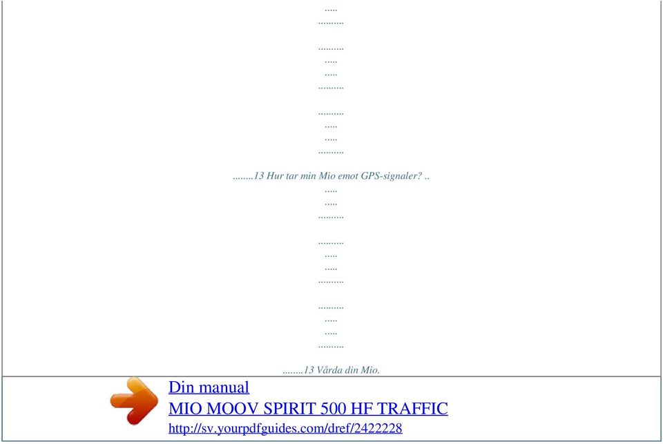 Din manual MIO MOOV SPIRIT 500 HF