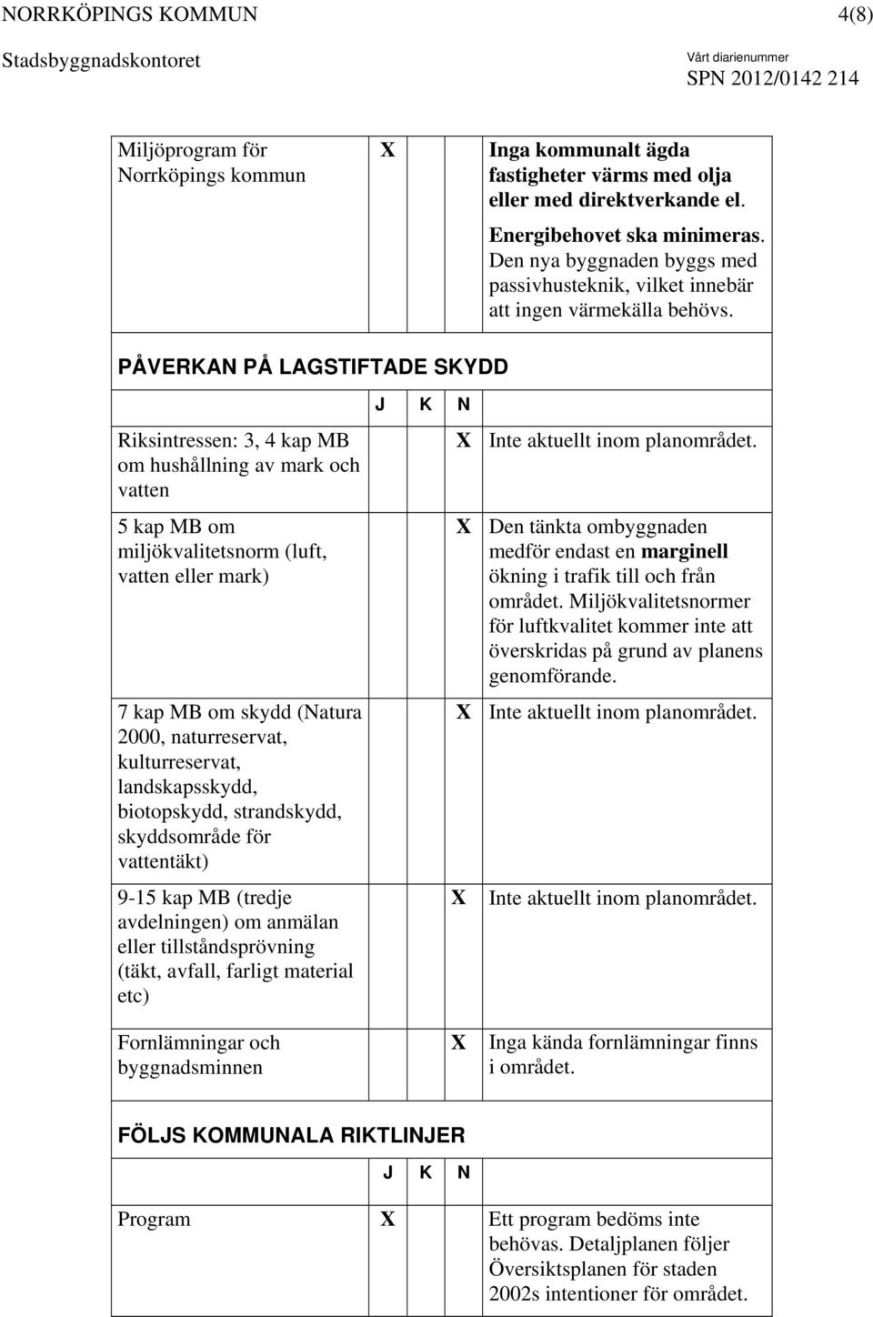 PÅVERKAN PÅ LAGSTIFTADE SKYDD Riksintressen: 3, 4 kap MB om hushållning av mark och vatten 5 kap MB om miljökvalitetsnorm (luft, vatten eller mark) 7 kap MB om skydd (Natura 2000, naturreservat,