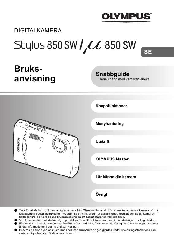 Du hittar svar på alla dina frågor i instruktionsbok (information, specifikationer,