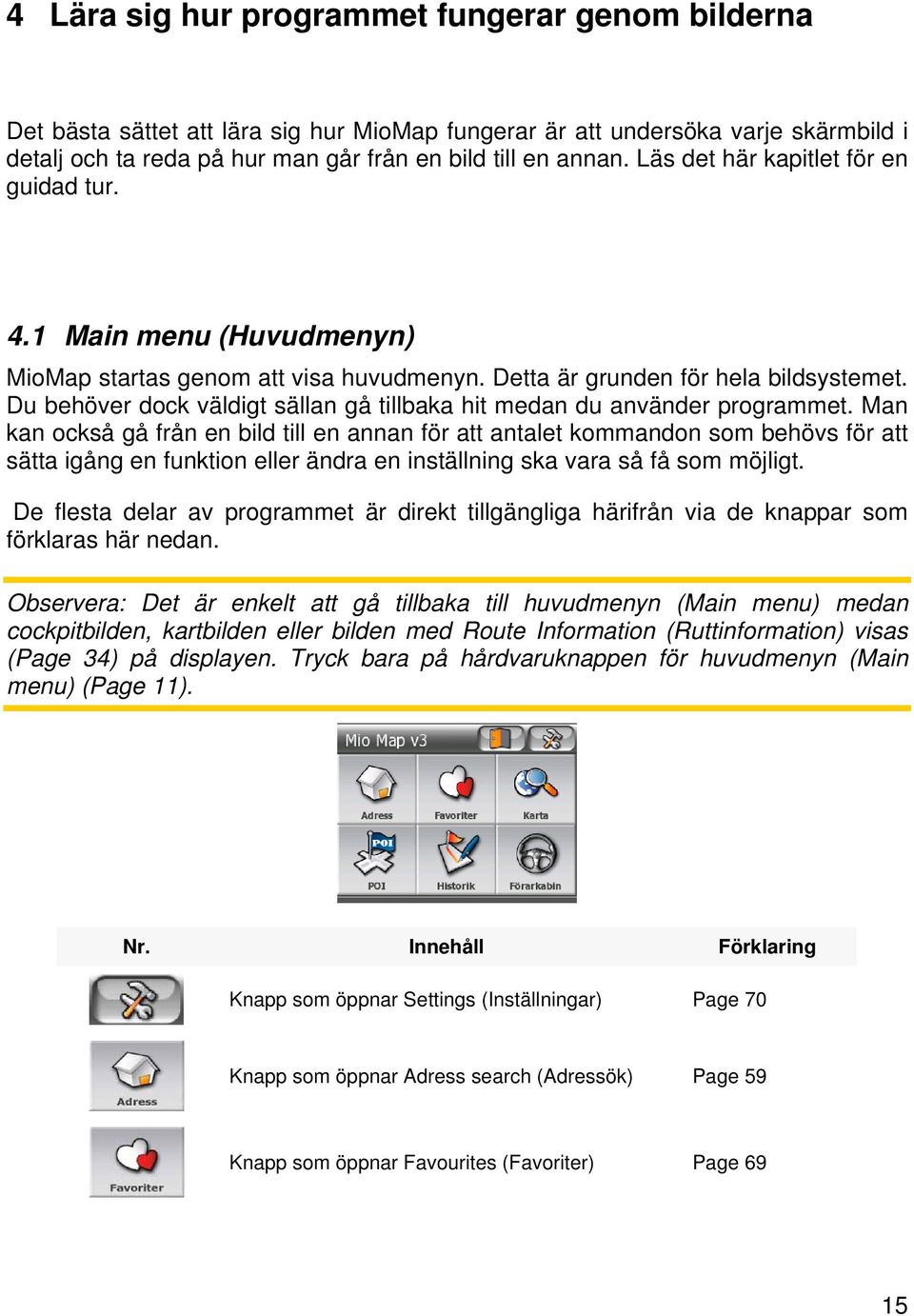 Du behöver dock väldigt sällan gå tillbaka hit medan du använder programmet.