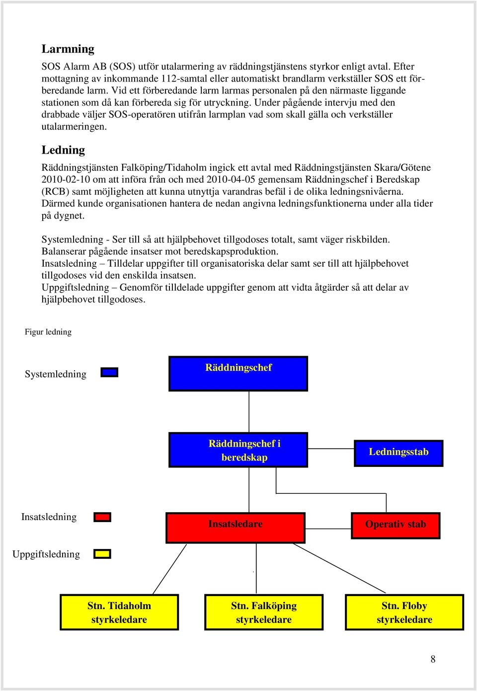 Under pågående intervju med den drabbade väljer SOS-operatören utifrån larmplan vad som skall gälla och verkställer utalarmeringen.