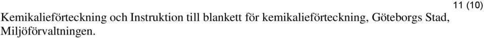 för kemikalieförteckning,