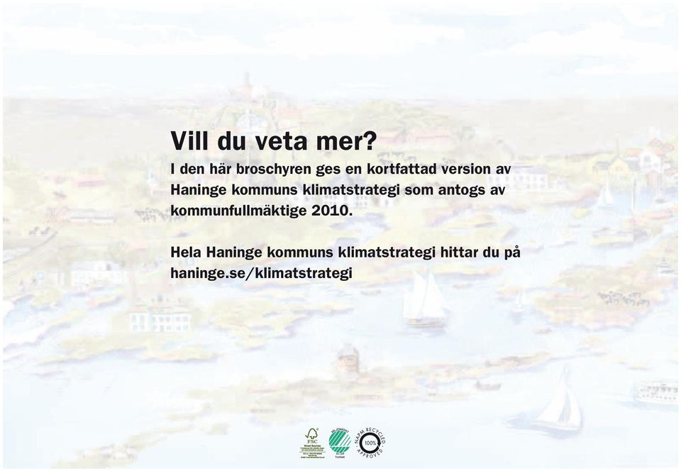 Haninge kommuns klimatstrategi som antogs av