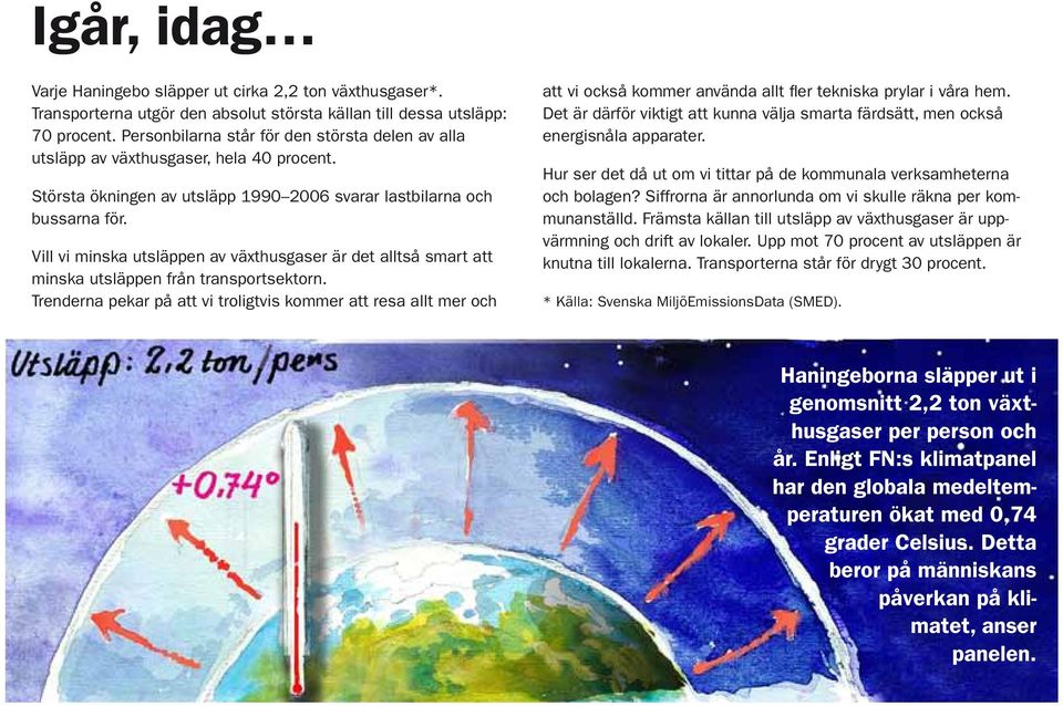 Vill vi minska utsläppen av växthusgaser är det alltså smart att minska utsläppen från transportsektorn.