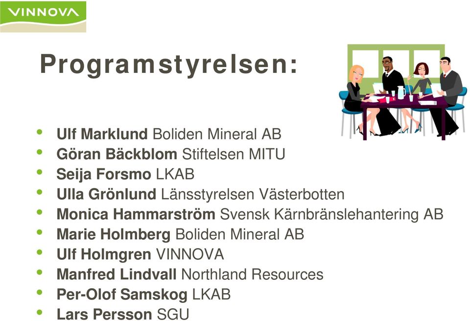 Hammarström Svensk Kärnbränslehantering AB Marie Holmberg Boliden Mineral AB