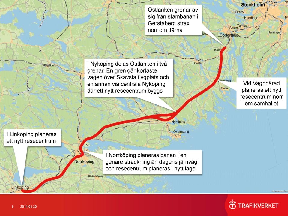 byggs Vid Vagnhärad planeras ett nytt resecentrum norr om samhället I Linköping planeras ett nytt resecentrum I