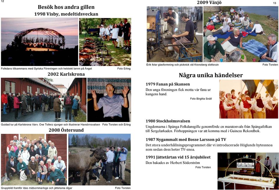 Ove Tollerz sjunger och illustrerar Havsörnsvalsen Foto Torsten och Erling 2008 Östersund 1980 Stockholmsvalsen Ungdomarna i Spånga Folkdansgille genomförde en maratonvals från Spångafolkan till