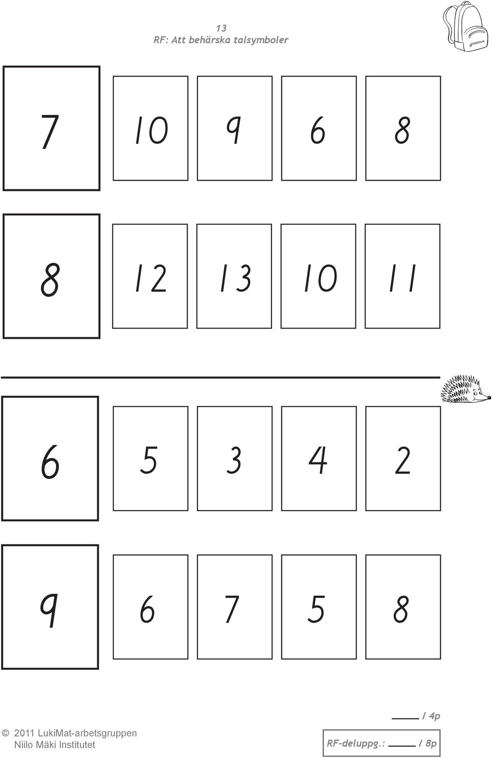 8 12 13 10 11 6 5 3 4 2