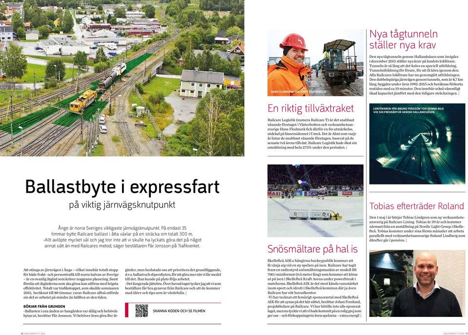 Railcare Logistik hade ökat sin omsättning med hela 275% under den perioden.