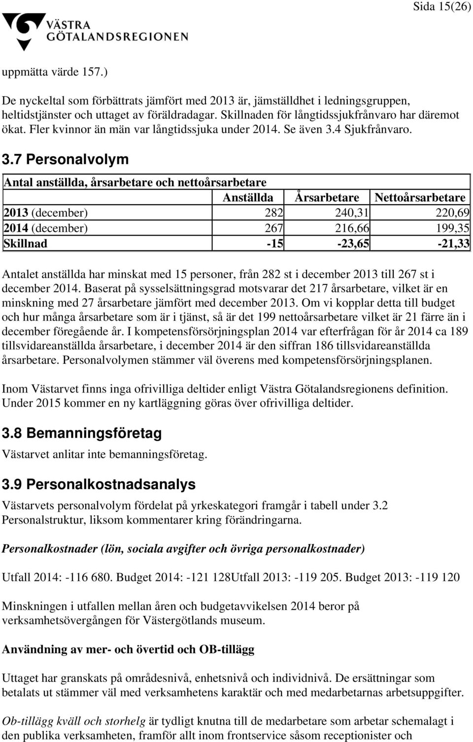 4 Sjukfrånvaro. 3.