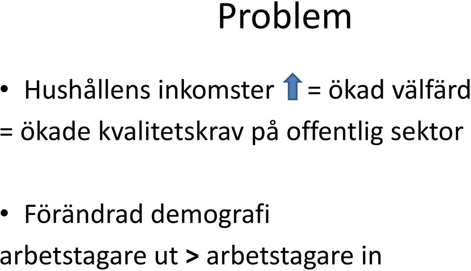 på offentlig sektor Förändrad