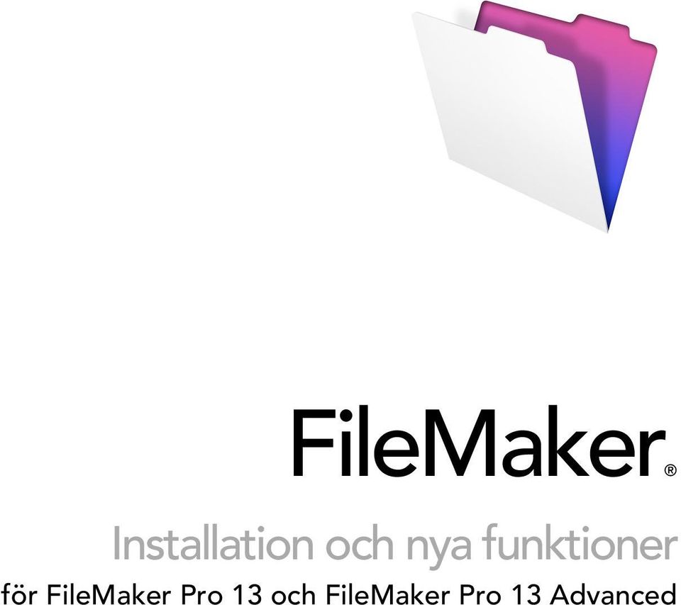 FileMaker Pro 13 och