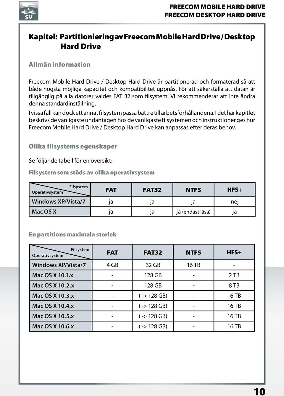 I vissa fall kan dock ett annat filsystem passa bättre till arbetsförhållandena.