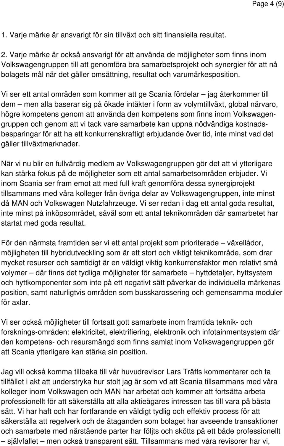 resultat och varumärkesposition.