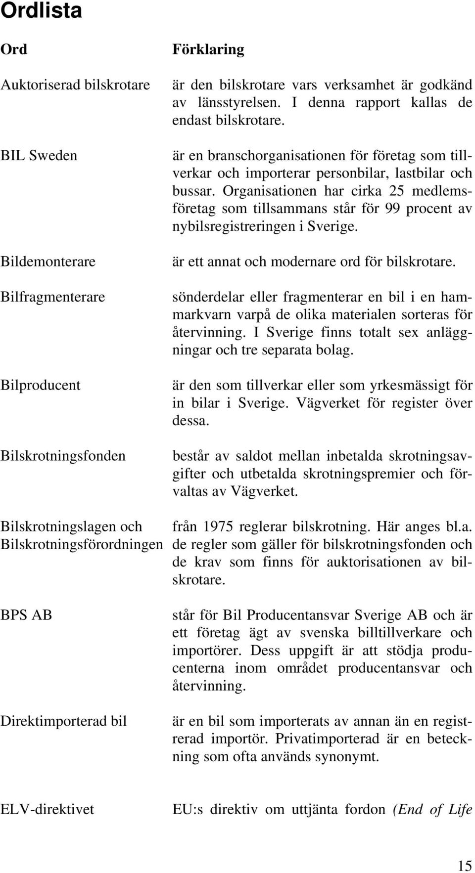 Organisationen har cirka 25 medlemsföretag som tillsammans står för 99 procent av nybilsregistreringen i Sverige. är ett annat och modernare ord för bilskrotare.