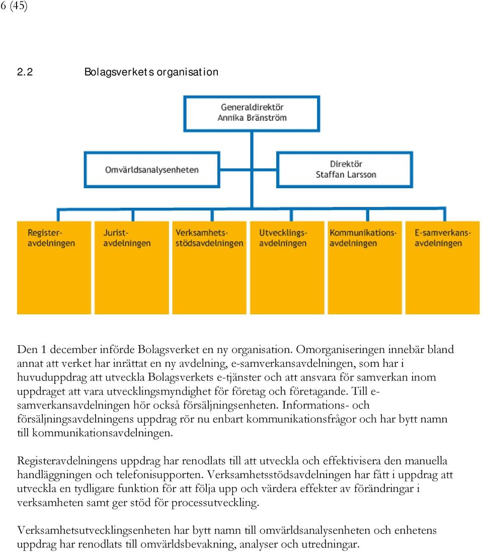 uppdraget att vara utvecklingsmyndighet för företag och företagande. Till e- samverkansavdelningen hör också försäljningsenheten.