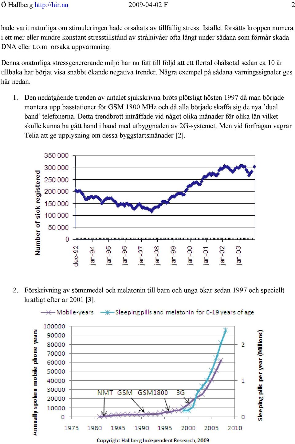 Denna onaturliga stressgenererande miljö har nu fått till följd att ett flertal ohälsotal sedan ca 10 år tillbaka har börjat visa snabbt ökande negativa trender.