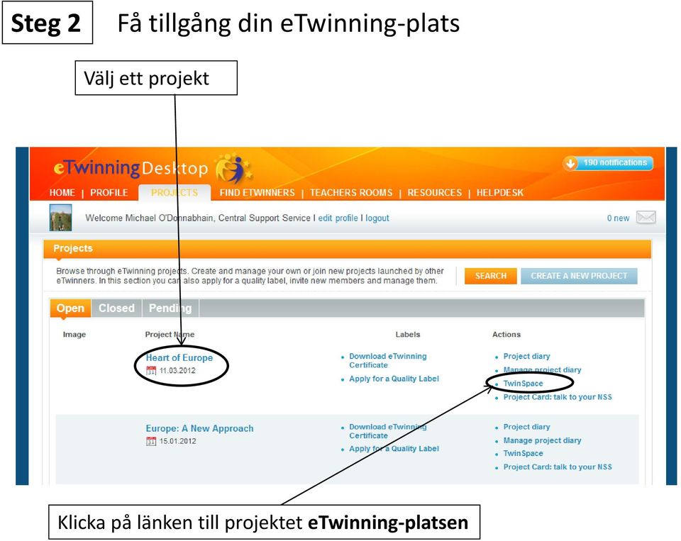 projekt Klicka på länken