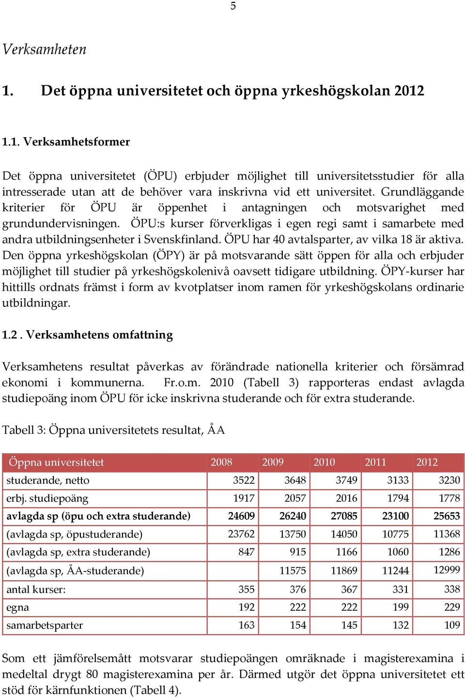 ÖPU har 40 avtalsparter, av vilka 18 är aktiva.
