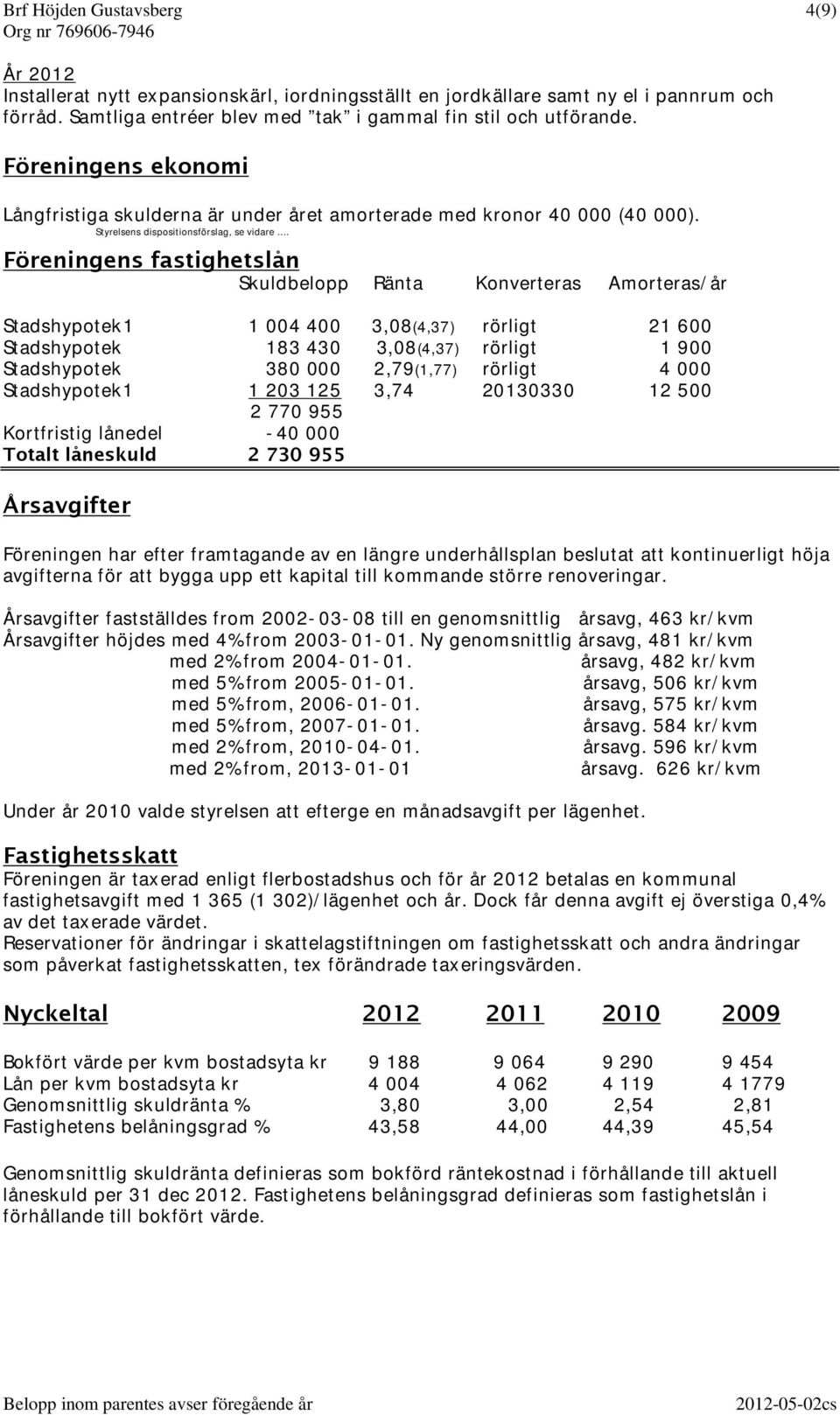 Styrelsens dispositionsförslag, se vidare.