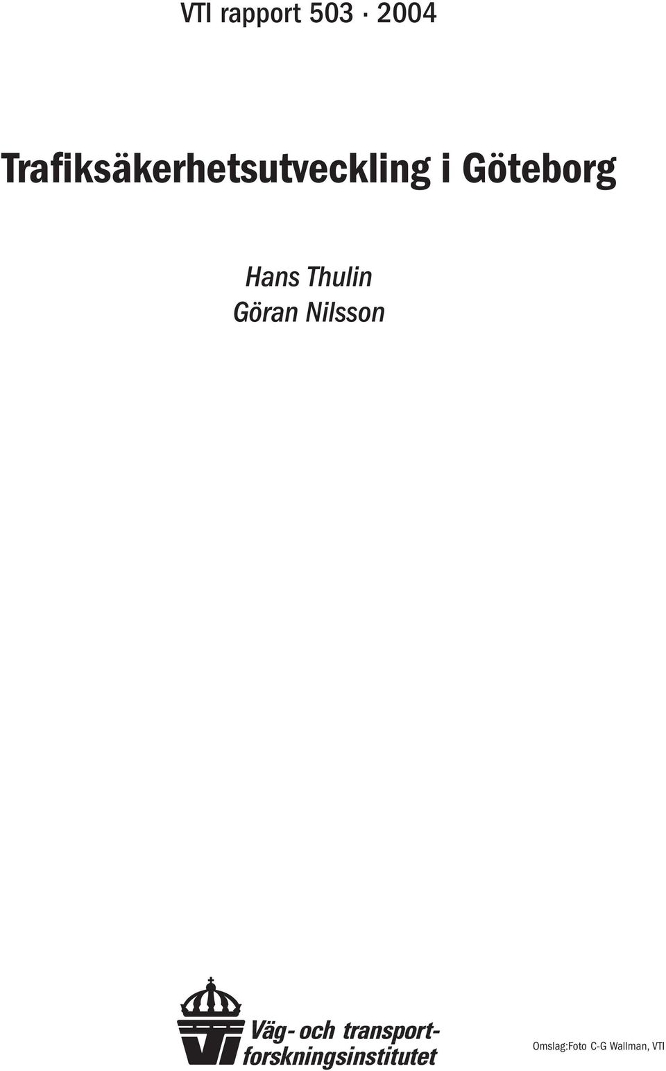 Göteborg Hans Thulin Göran