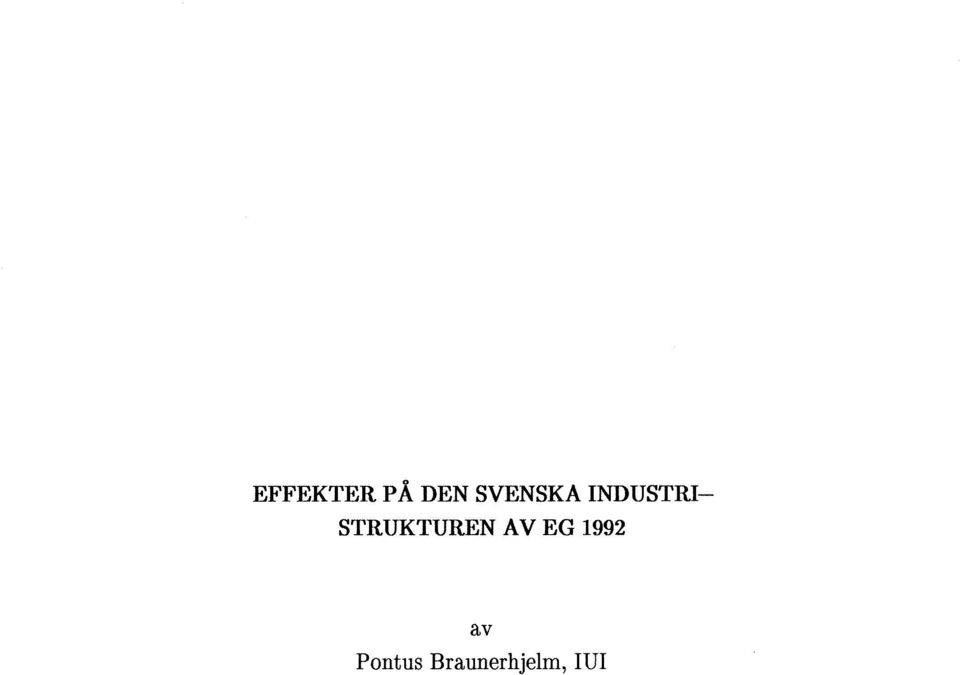 STRUKTUREN AV EG