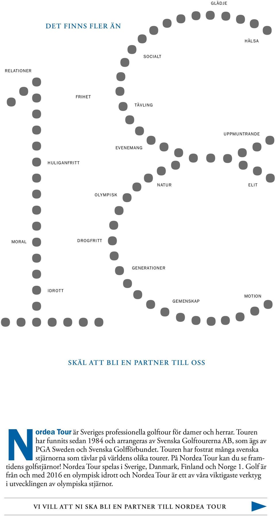 Touren har funnits sedan 1984 och arrangeras av Svenska Golftourerna AB, som ägs av PGA Sweden och Svenska Golfförbundet.