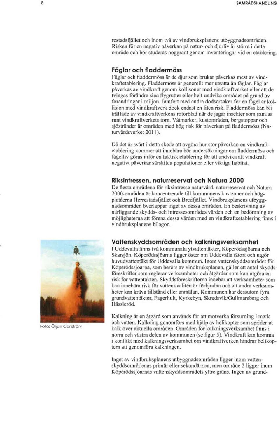 Fåglar och fladdermöss Fåglar och fladdermöss är de djur som brukar påverkas mest av vindkraftetablering. Fladdermöss är generellt mer utsatta än fåglar.