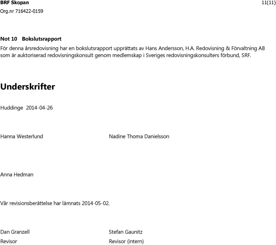 redovisningskonsulters f rbund, SRF.