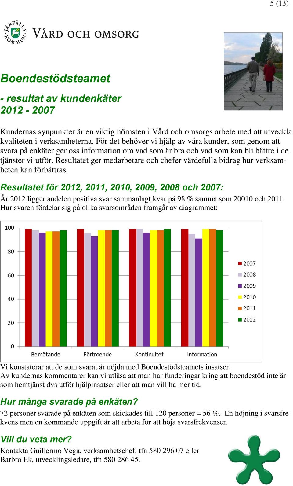 Resultatet ger medarbetare och chefer värdefulla bidrag hur verksamheten kan förbättras.