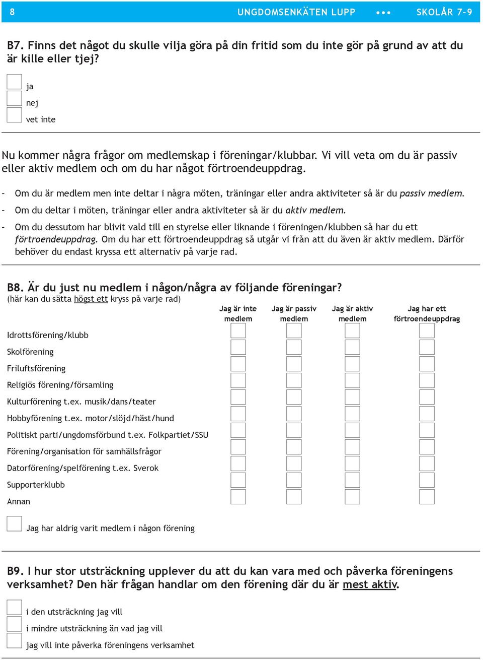 Om du deltar i möten, träningar eller andra aktiviteter så är du aktiv medlem. Om du dessutom har blivit vald till en styrelse eller liknande i föreningen/klubben så har du ett förtroendeuppdrag.