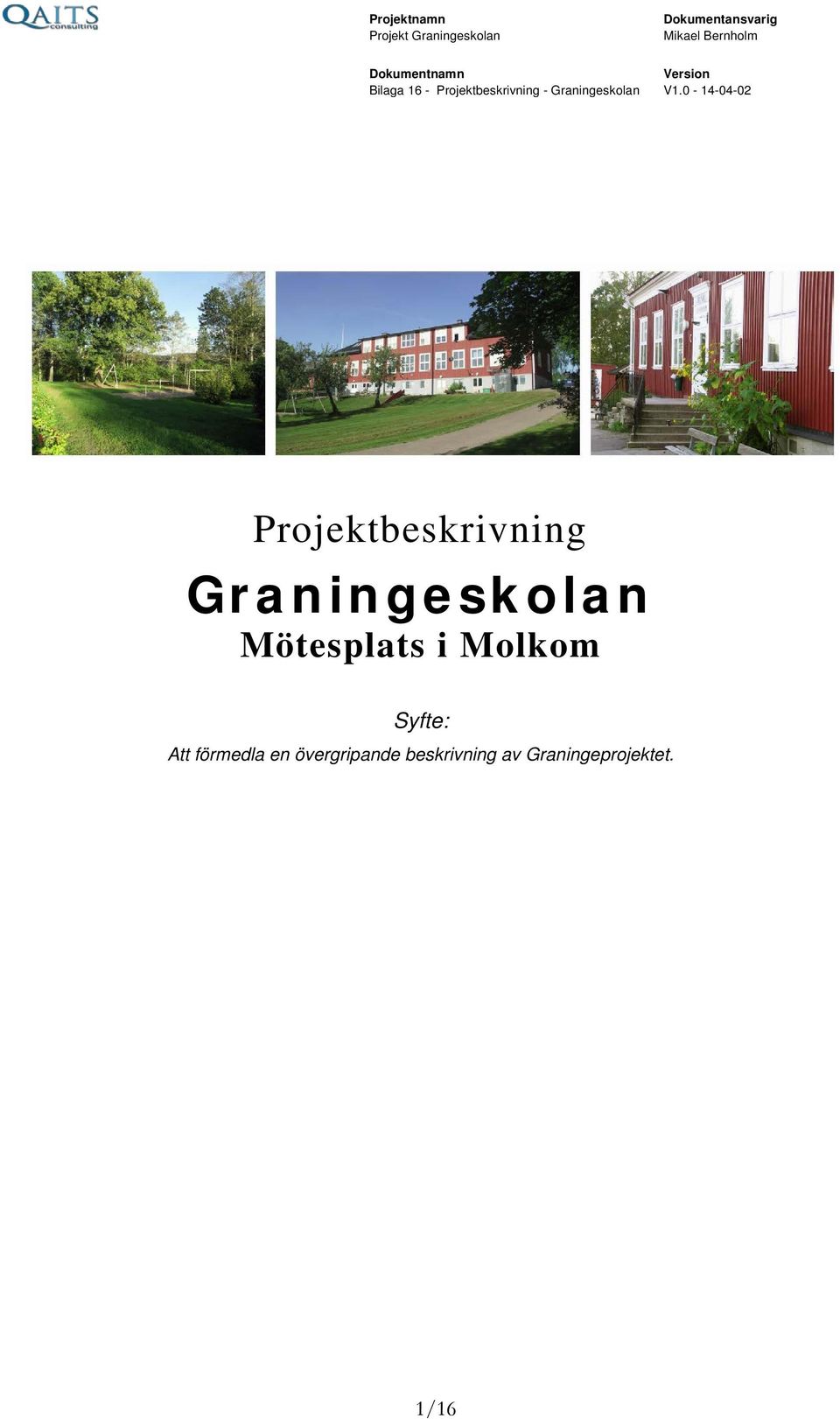 Molkom Syfte: Att förmedla en