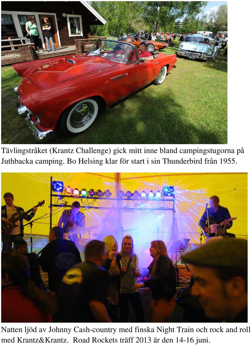 Bo Helsing klar för start i sin Thunderbird från 1955.
