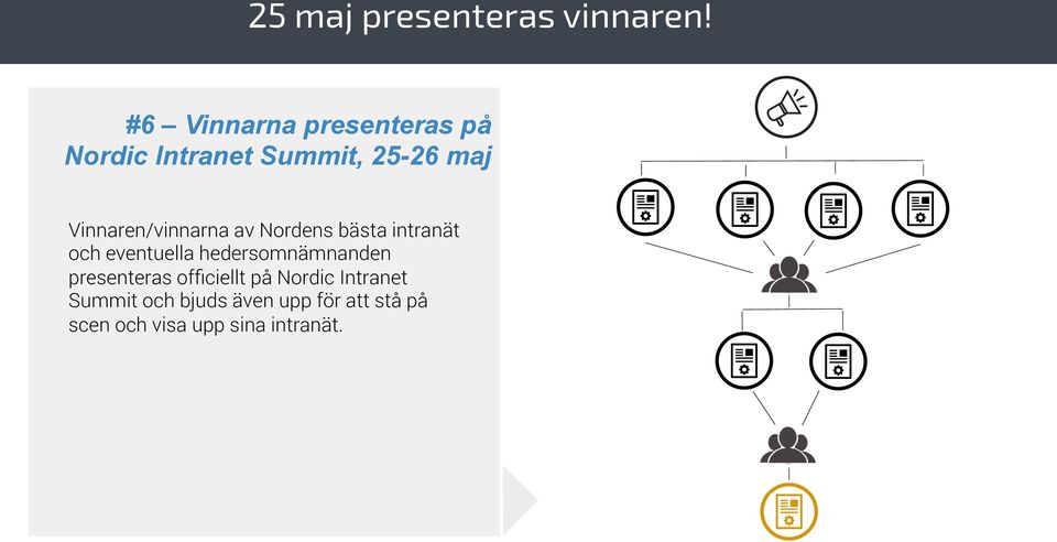 Vinnaren/vinnarna av Nordens bästa intranät och eventuella