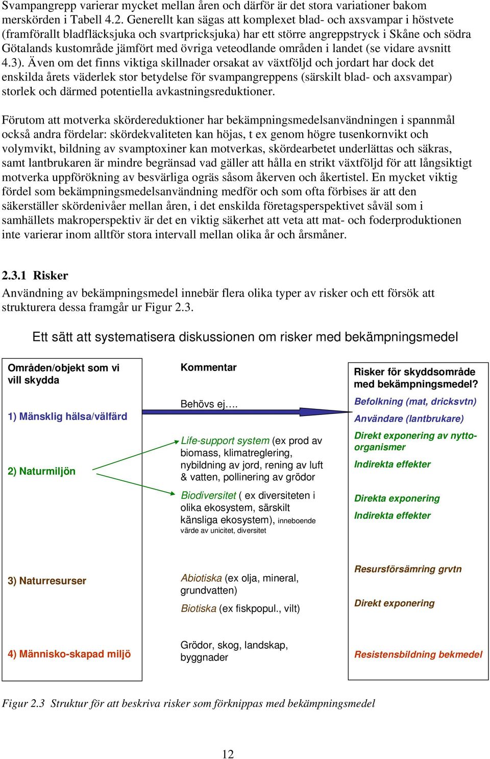 övriga veteodlande områden i landet (se vidare avsnitt 4.3).