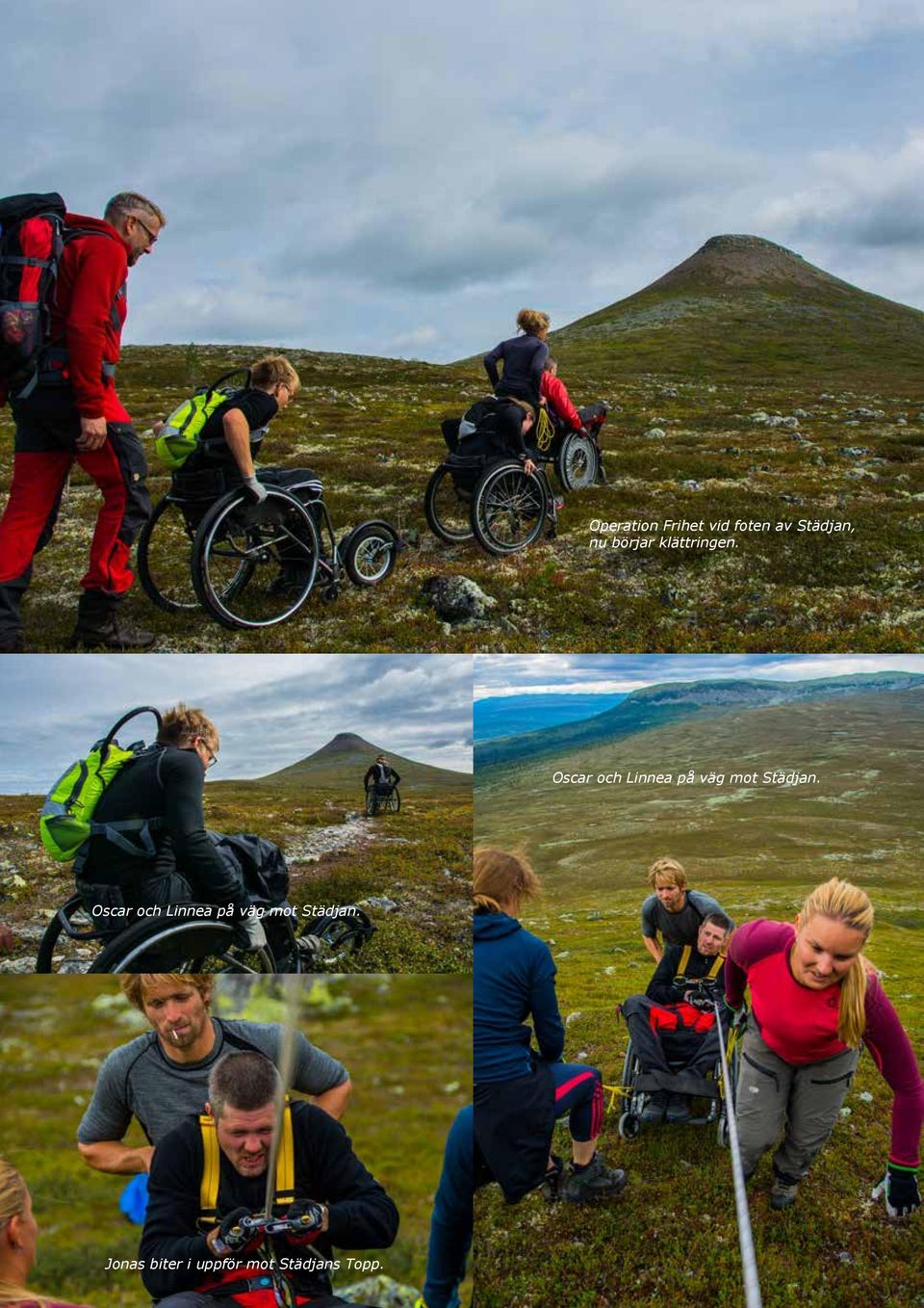 Oscar och Linnea på väg mot Städjan.