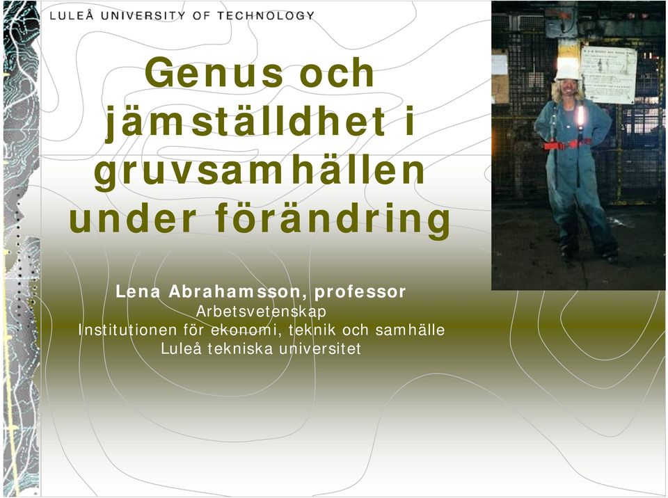 professor Arbetsvetenskap Institutionen för
