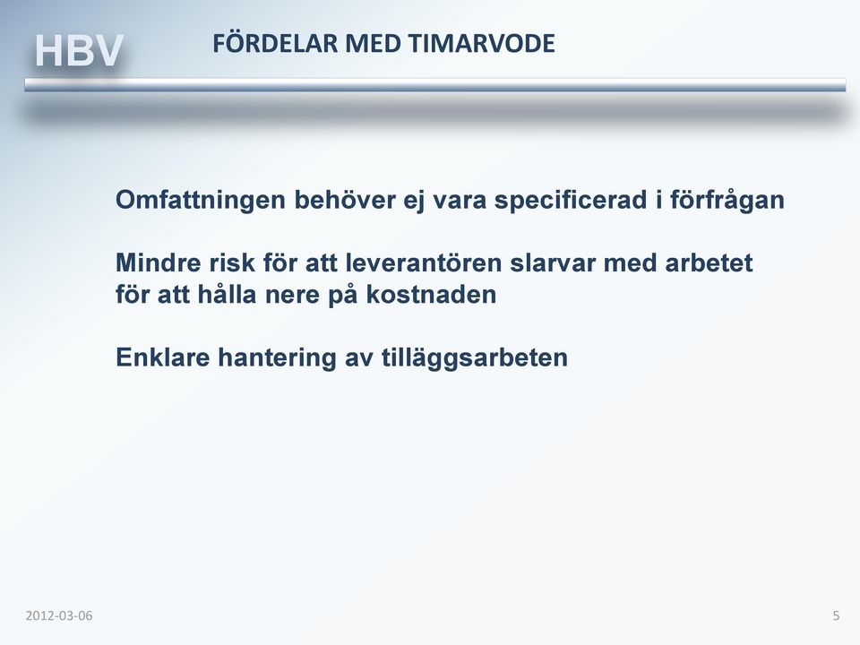 leverantören slarvar med arbetet för att hålla